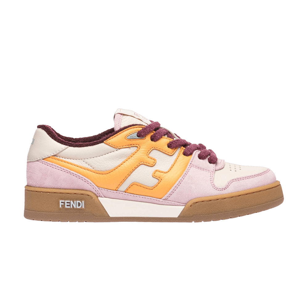 Fendi Wmns FF Mixed Leather Low 'Pink'