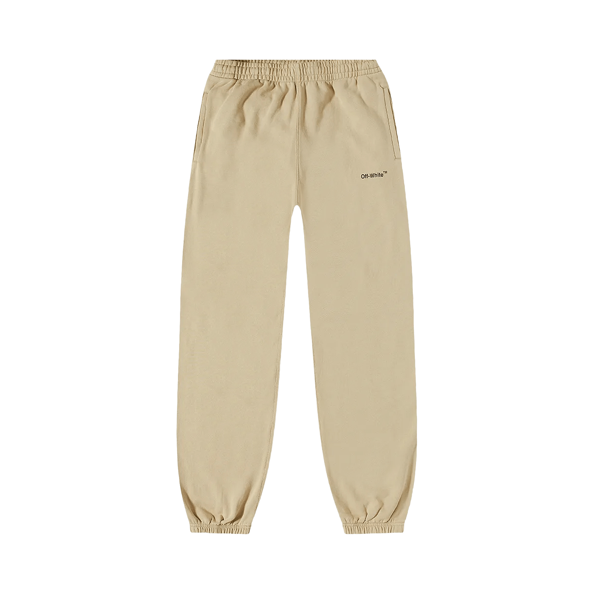 Off-White Caravaggio Diag Slim Sweatpant 'Dark Sand/Black'