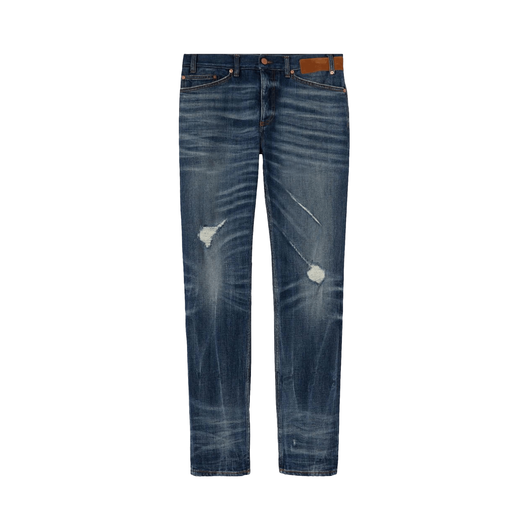 Palm Angels Slim 5 Pockets Denim 'Blue/Brown'