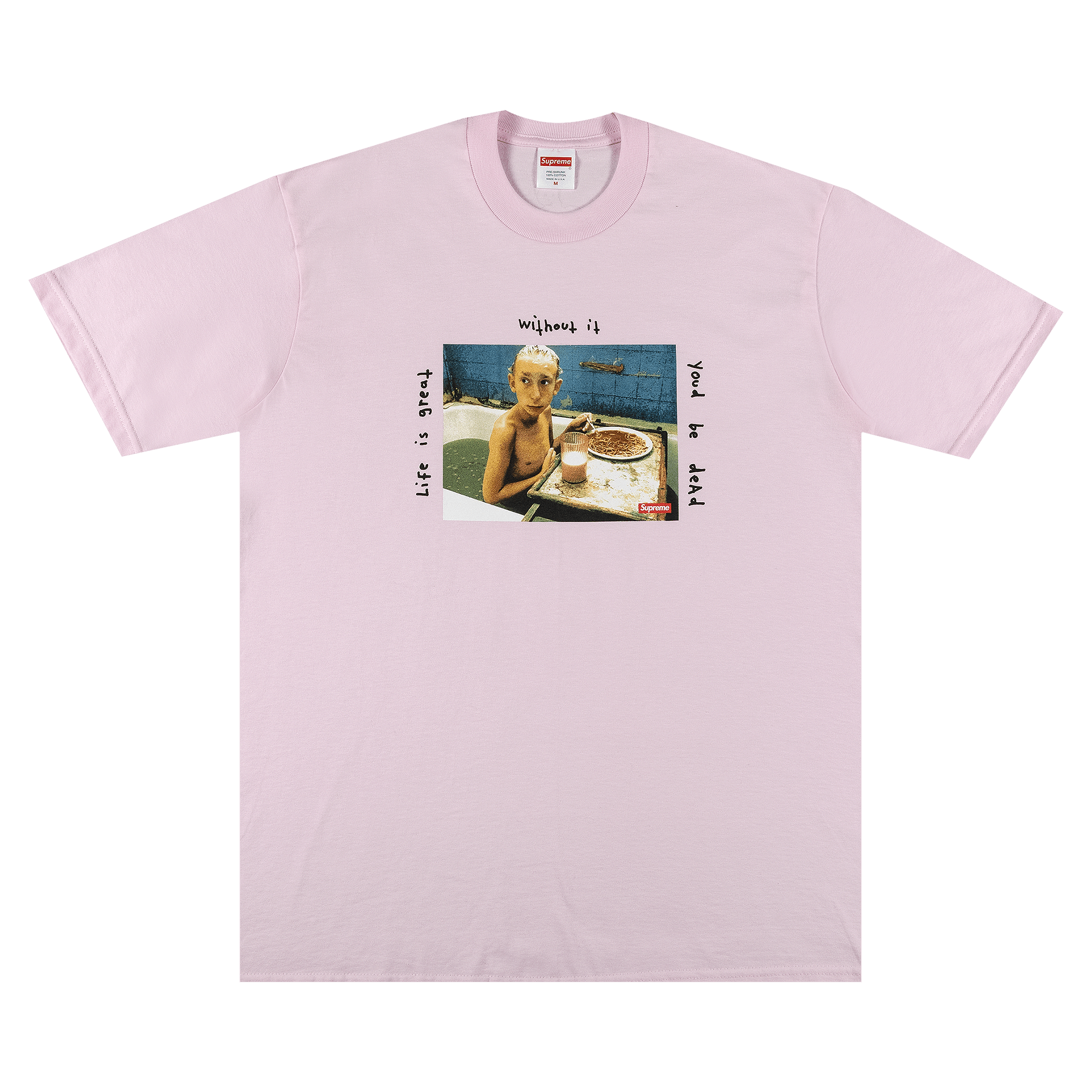 Supreme Gummo Bathtub Tee 'Light Pink'