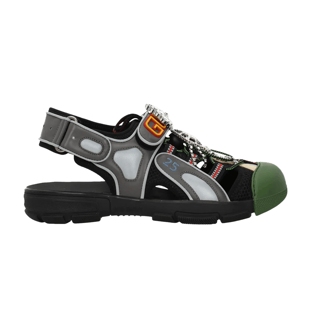 Gucci Wmns Tinsel Sport Sandals 'Crystal Grey'