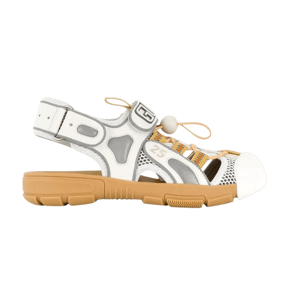 Gucci Wmns Tinsel Sport Sandals 'Crystal White Grey'