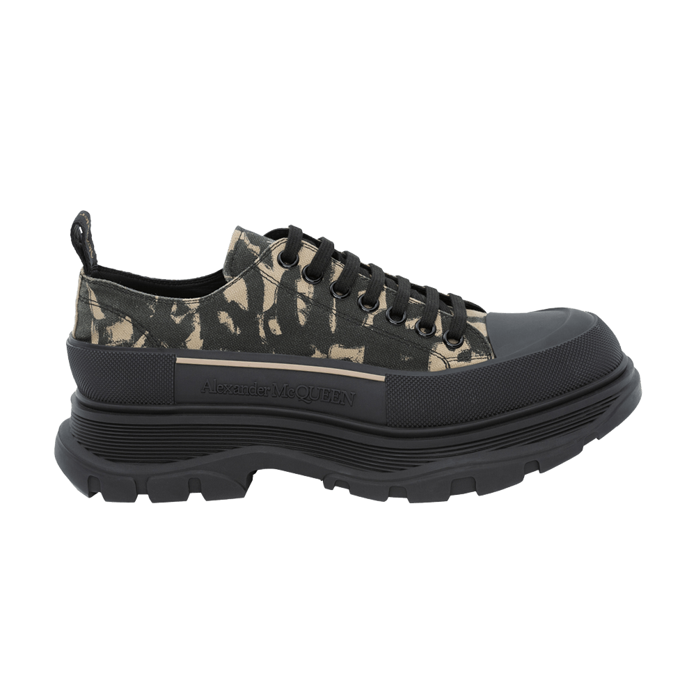 Alexander McQueen Tread Slick Lace-Up 'Graffiti - Black Beige'
