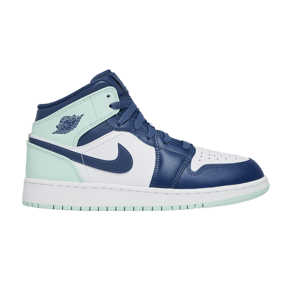 Pre-owned Air Jordan 1 Mid Gs 'blue Mint'