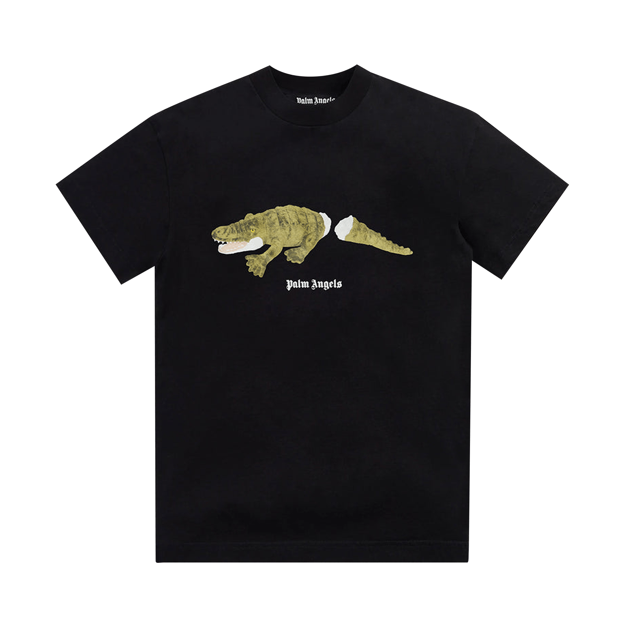 Palm Angels Croco Classic Tee 'Black/Green'