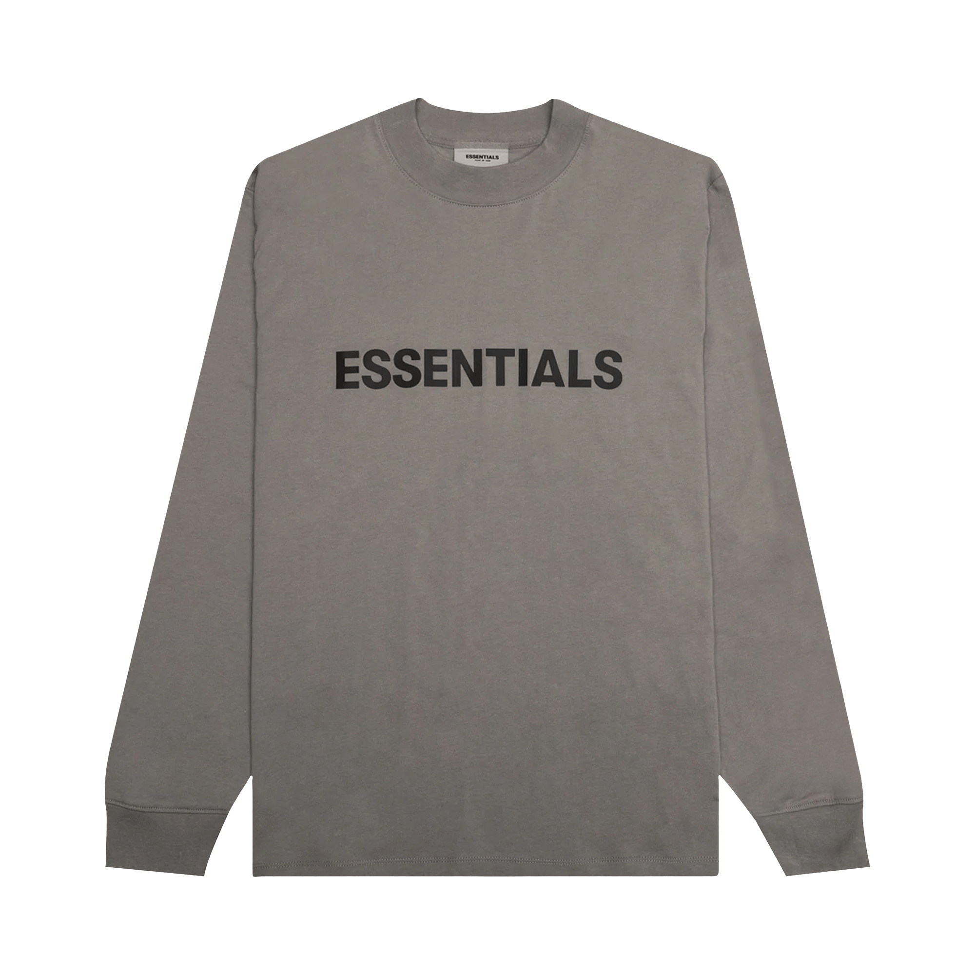 Pre-owned Essentials Long-sleeve Tee 'stone' In Grey