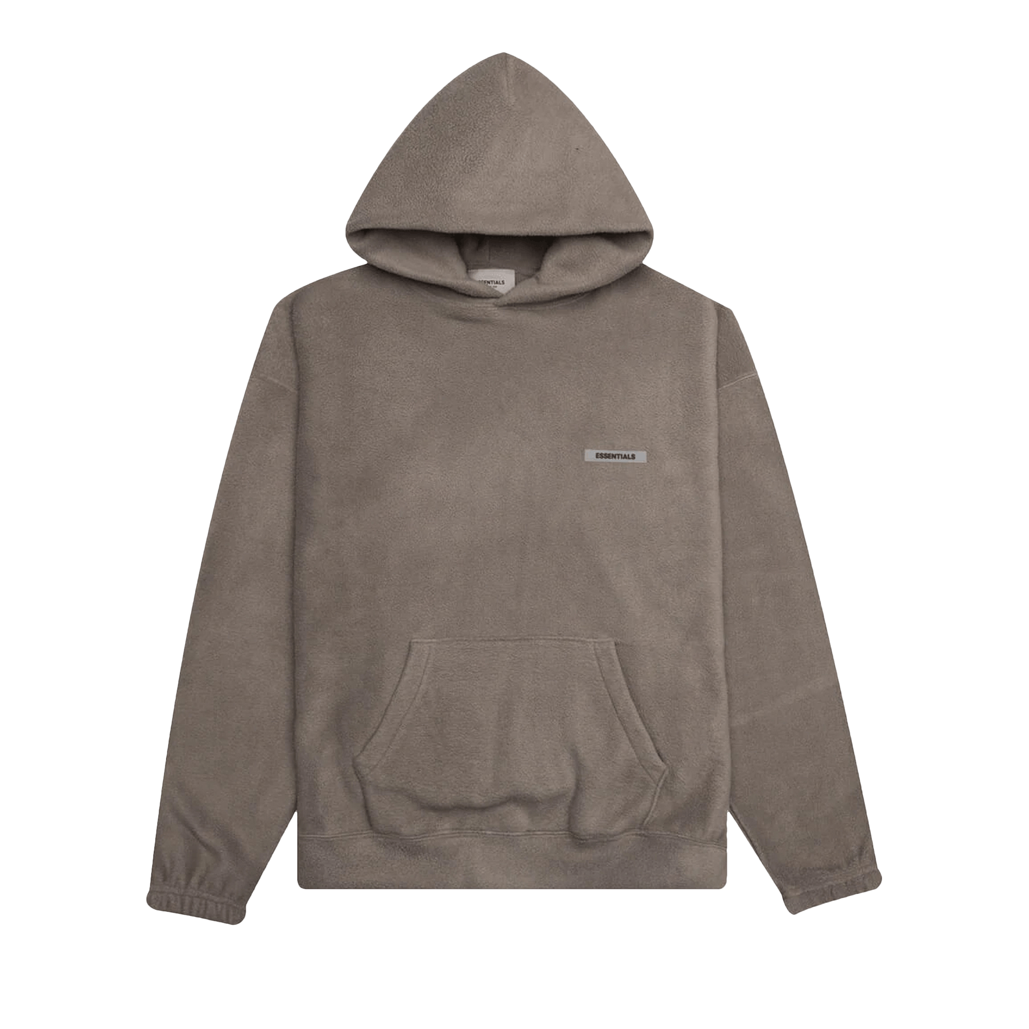 Pre-owned Essentials Fear Of God  Polar Fleece Hoodie 'taupe' In Tan