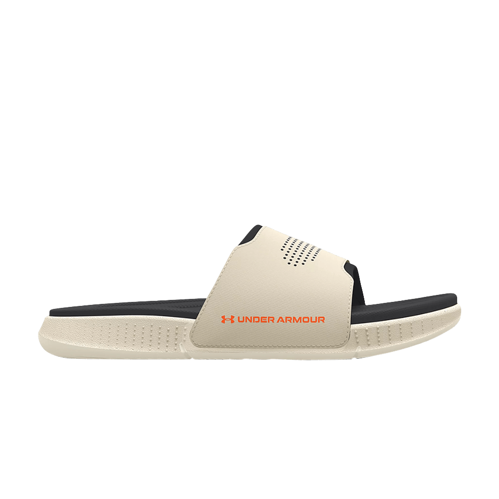 Pre-owned Under Armour Ansa Elevate Slide 'stone Jet Grey' In Cream