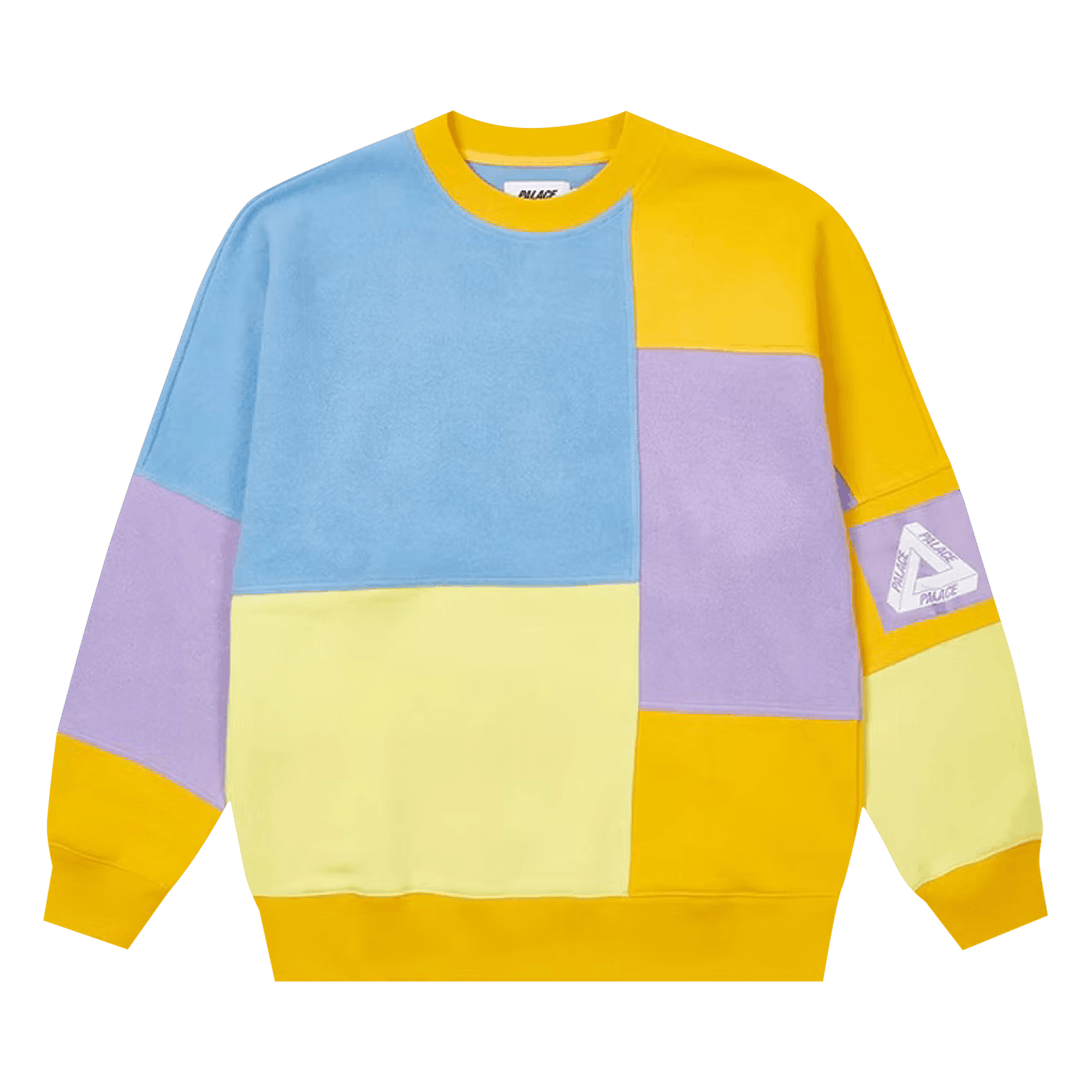 Palace Colour Block Crew 'Blue/Orange/Lilac'