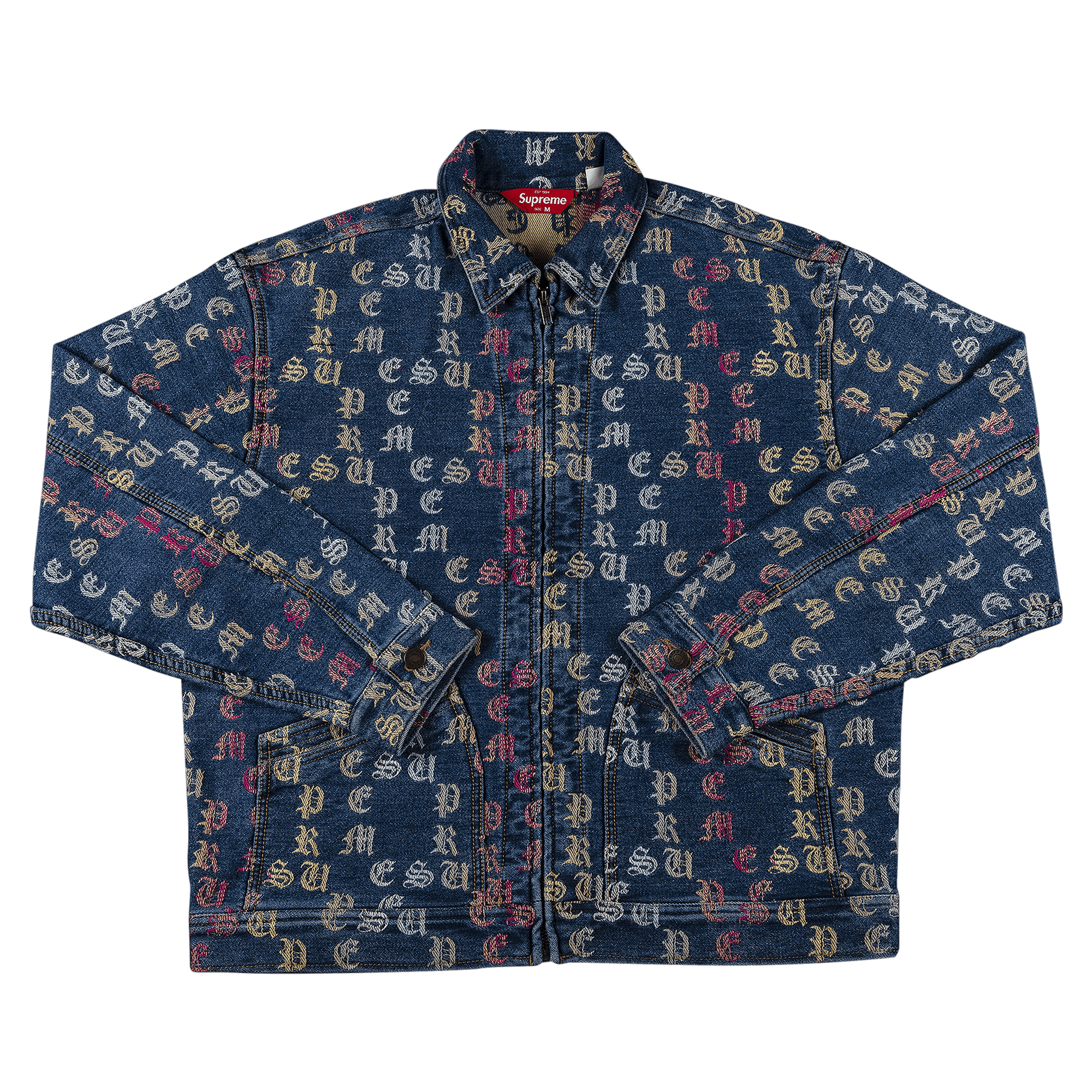 Supreme Gradient Jacquard Denim Work Jacket 'Blue'