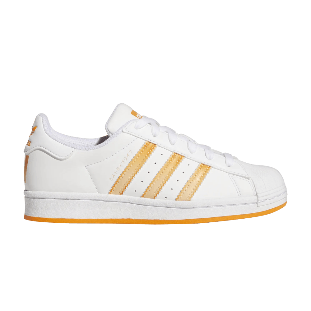 Adidas Superstar J 'White Orange Rush'