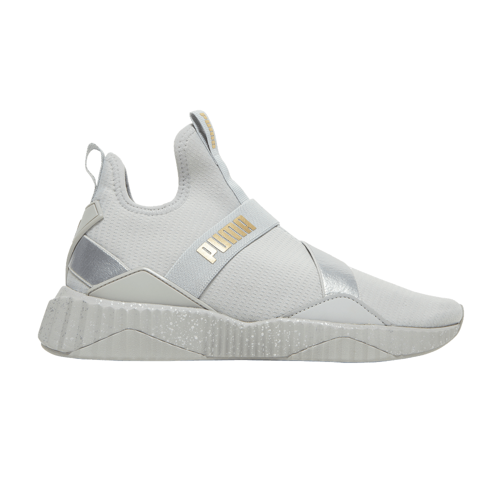 Pre-owned Puma Wmns Defy Mid Metal 'high Rise Silver'