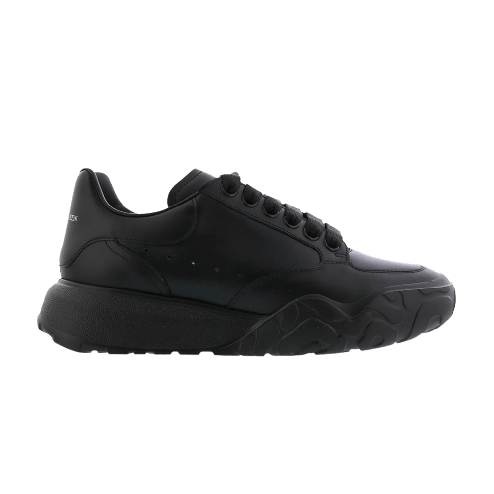 Alexander McQueen Wmns Oversized Court Trainer 'Triple Black'