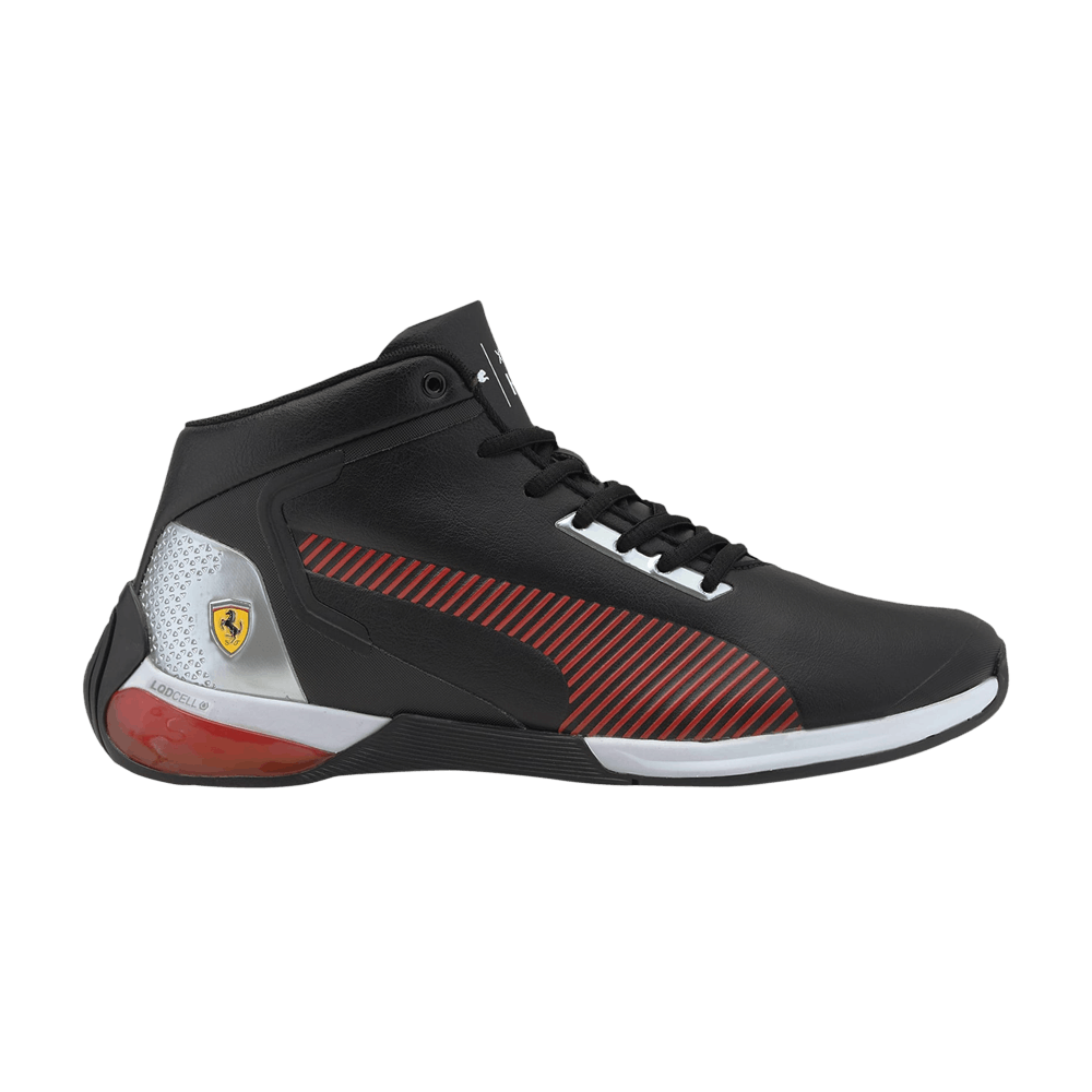 Pre-owned Puma Scuderia Ferrari X Kart Cat X Mid 'black Rosso Corsa'