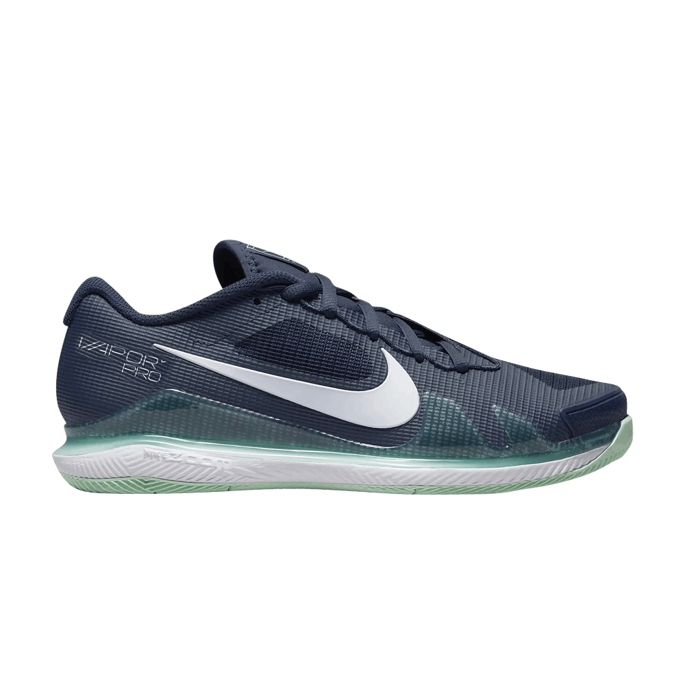 Pre-owned Nike Wmns Court Air Zoom Vapor Pro 'obsidian Mint Foam' In Blue