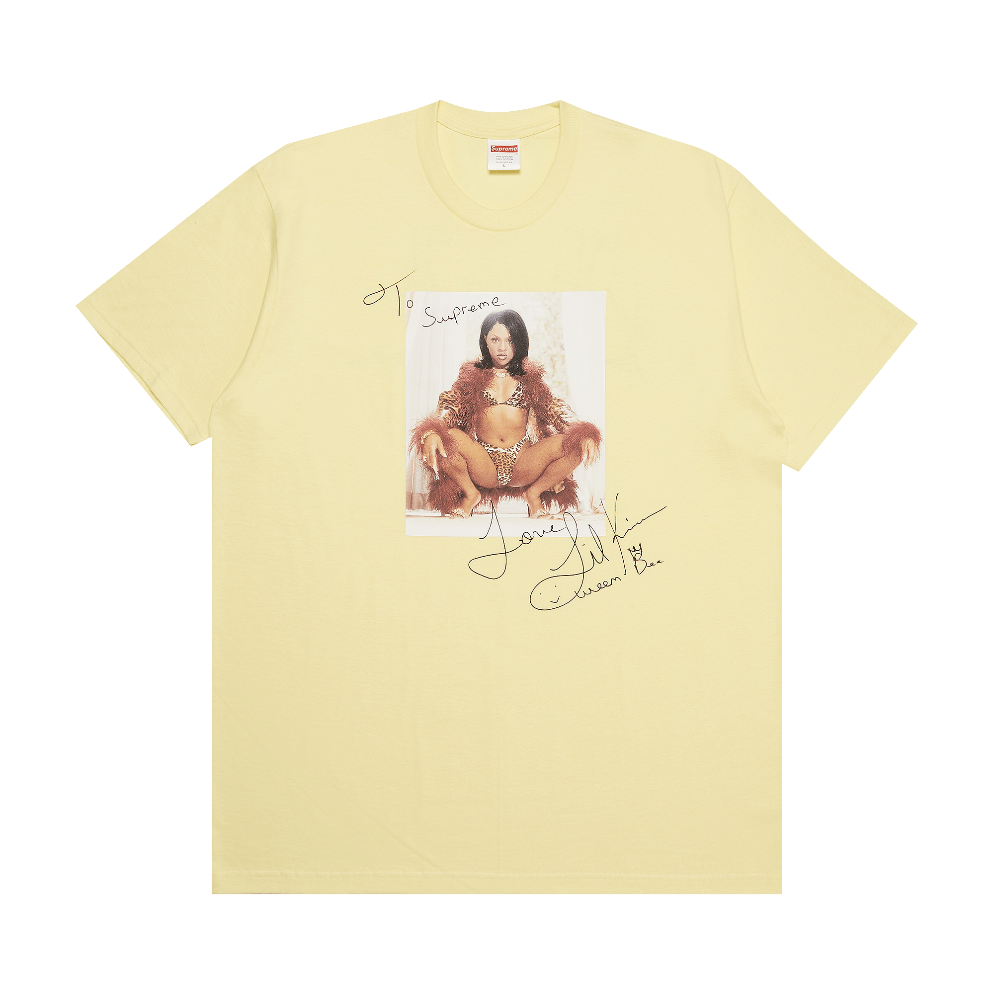 Supreme Lil Kim Tee 'Pale Yellow'