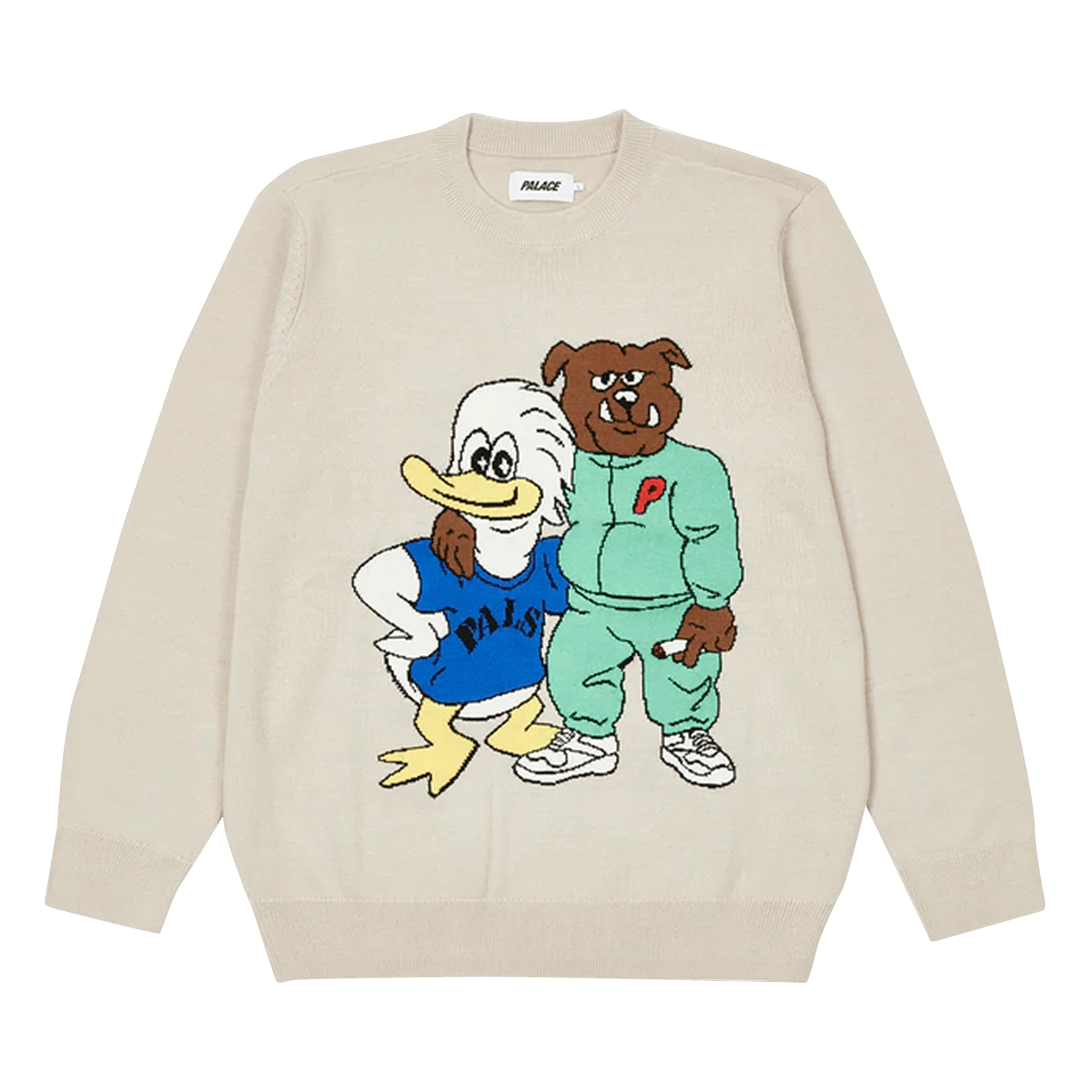 Palace Dog And Duck Knit 'Cream'