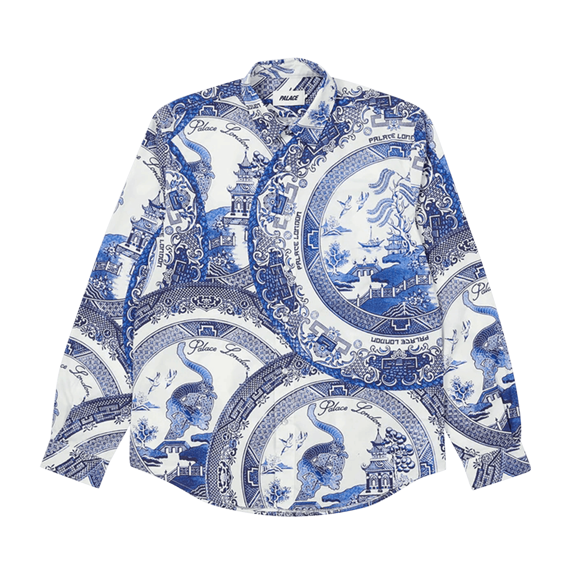 Palace China Plate Shirt 'Navy'