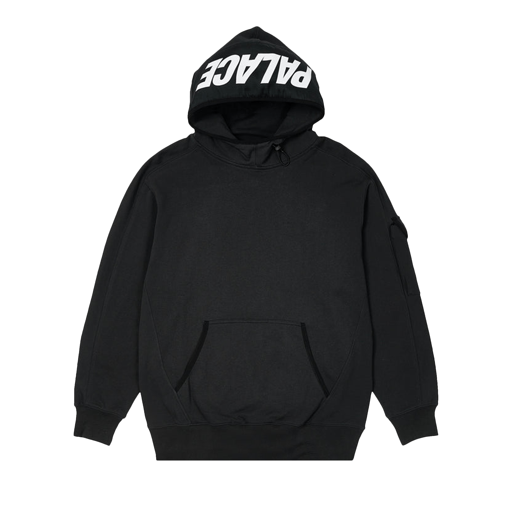 Palace Giant Woven Label Hood 'Black'