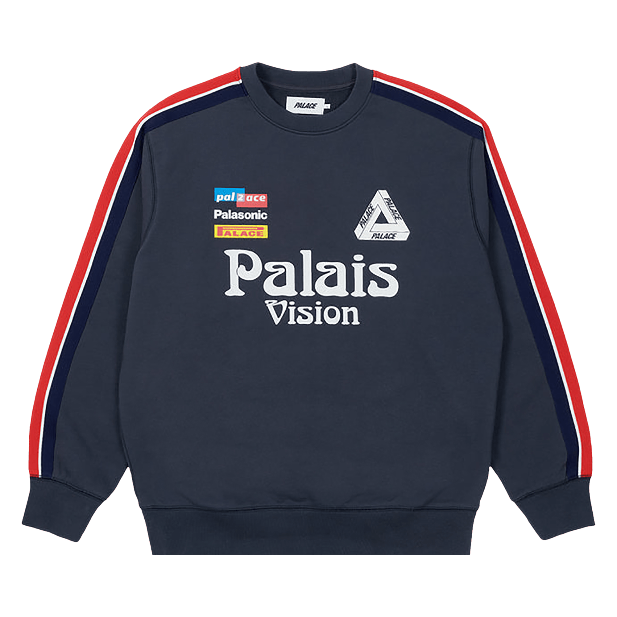 Palace Flag Stripe Crew 'Navy'