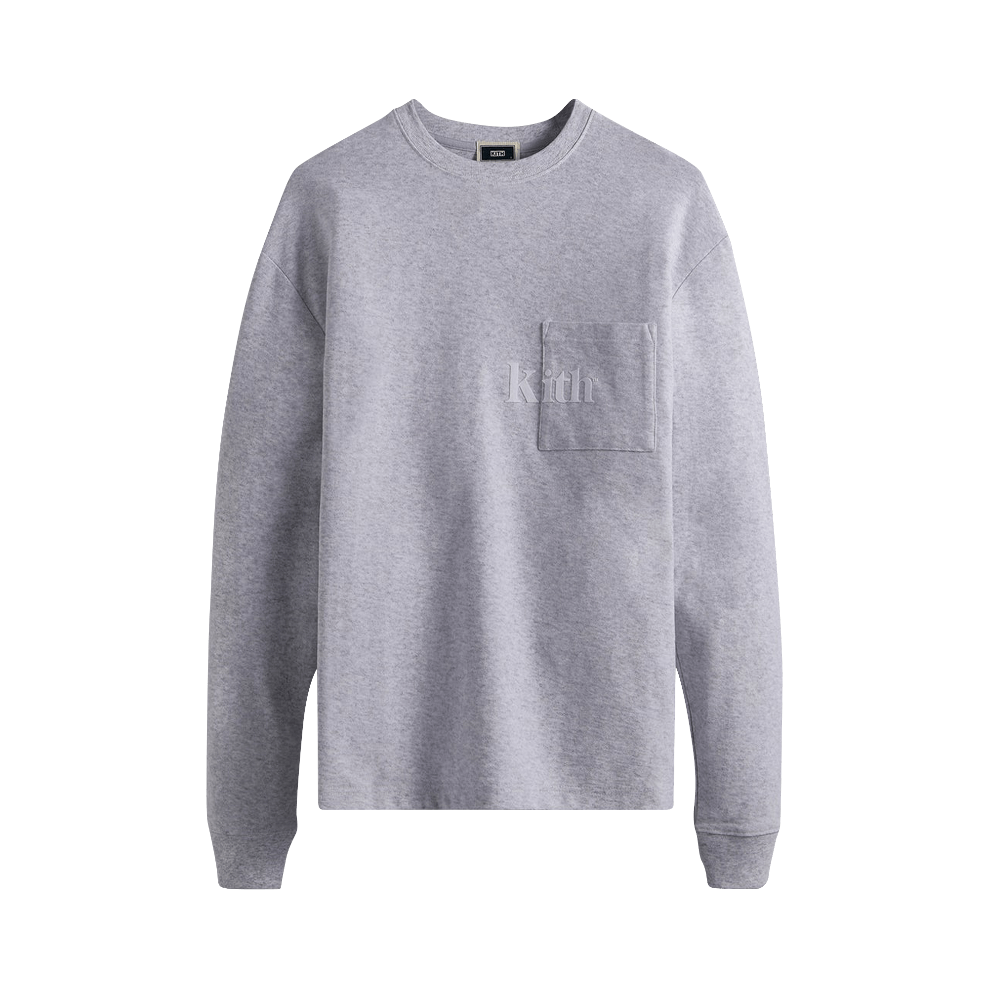 Kith Long-Sleeve Quinn Tee 'Light Heather Grey'