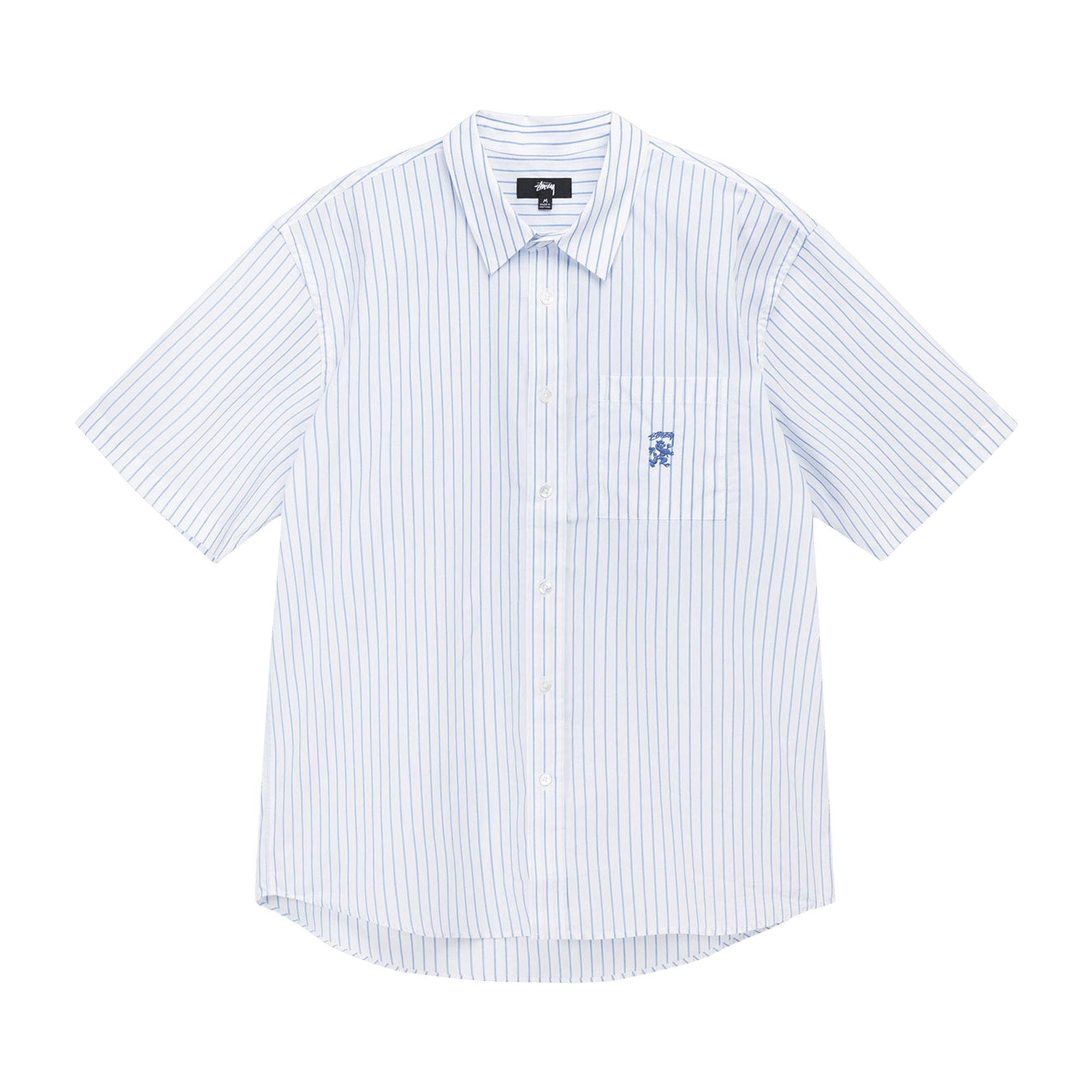 Stussy Boxy Striped Shirt 'Blue'