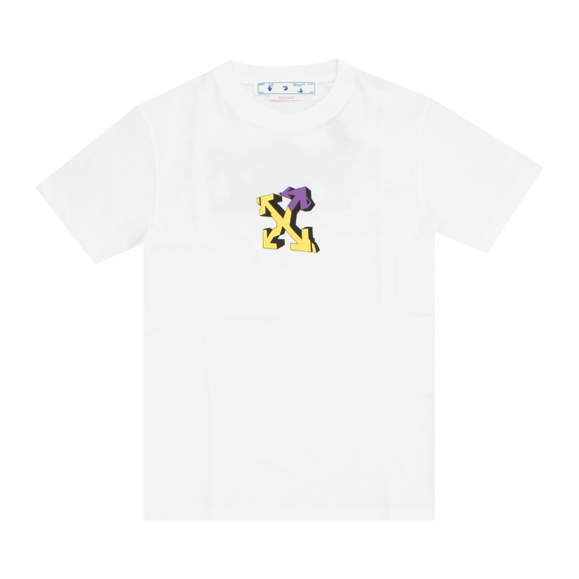 Off-White Wizard Graffiti Slim Tee 'White/Violet'