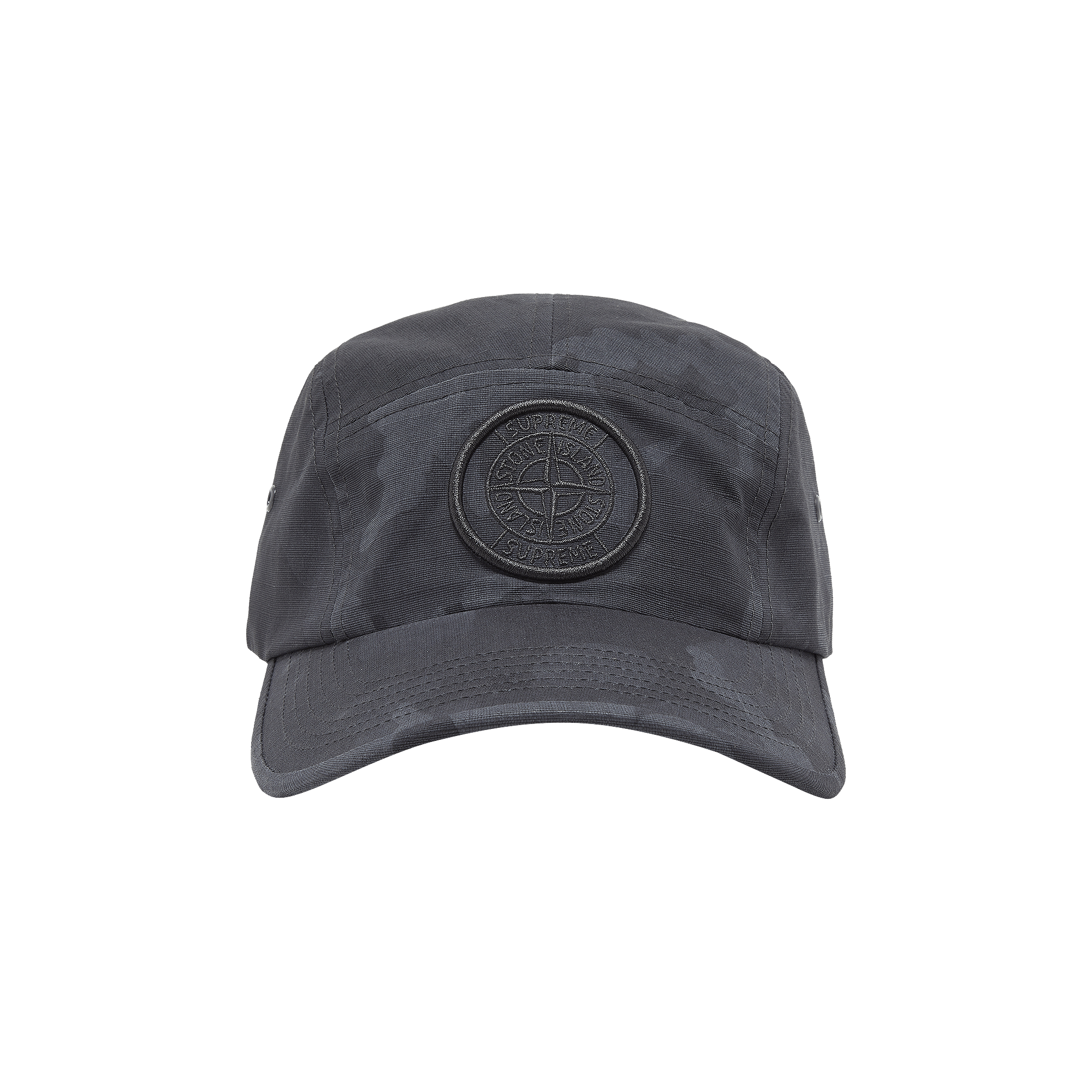 Supreme x Stone Island Reactive Ice Camo Camp Cap 'Black'