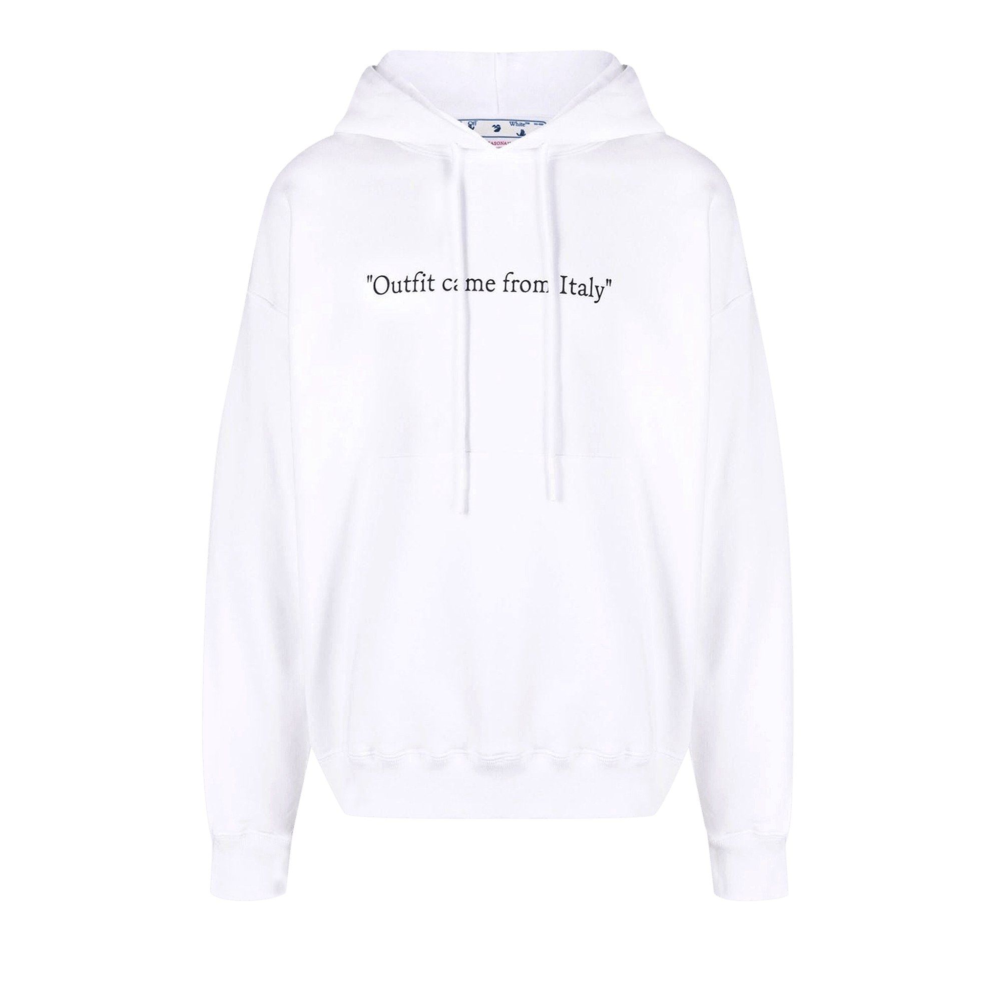 Off-White From Italy Skate Hoodie 'White/Black'