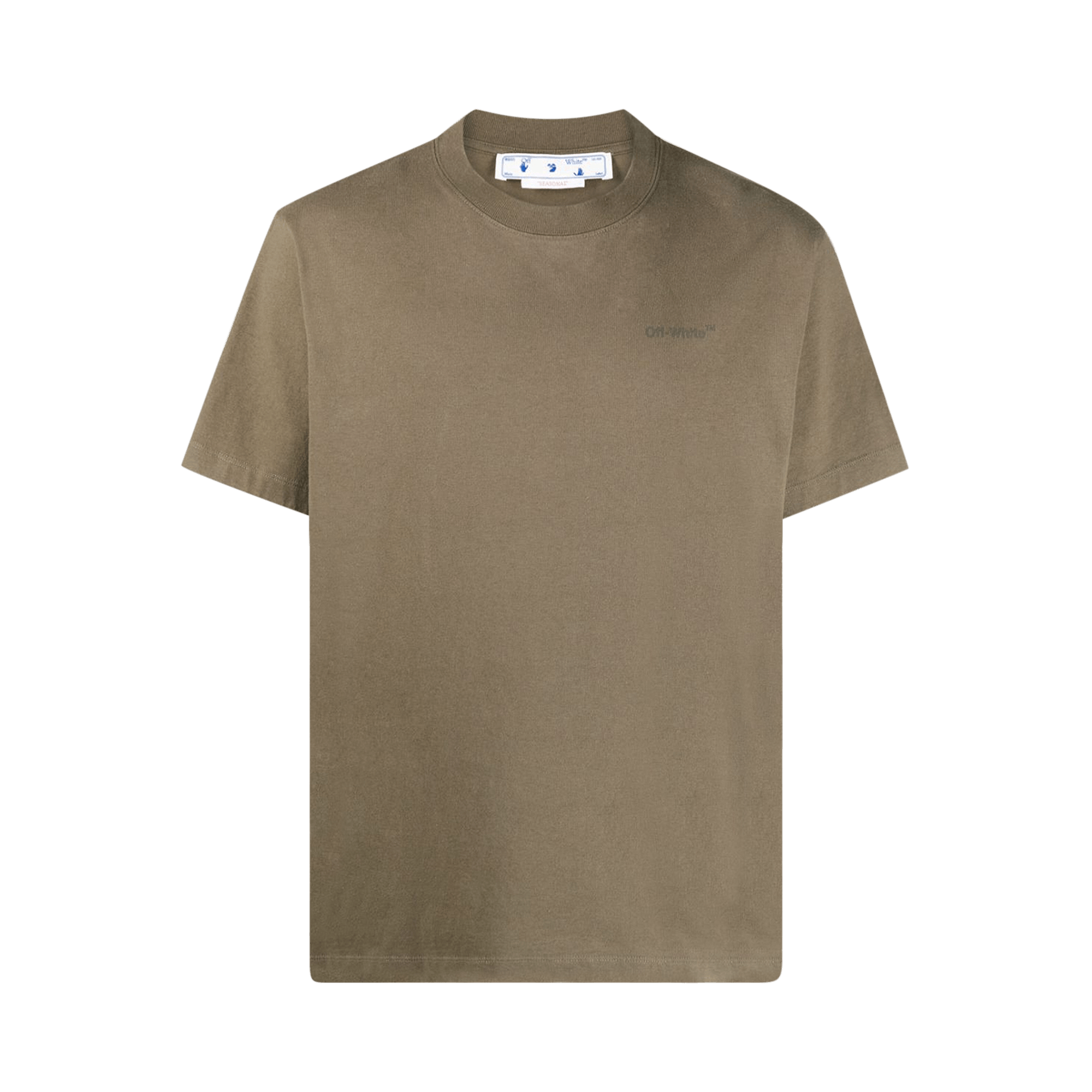 Off-White Diag Tab Slim Tee 'Army'