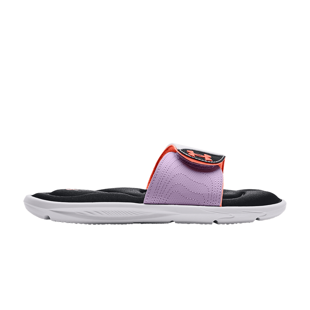 Pre-owned Under Armour Wmns Ignite 9 Slide 'white Black' In Purple
