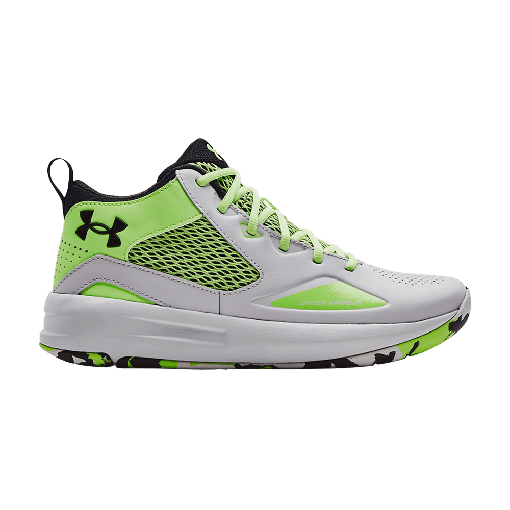Pre-owned Under Armour Lockdown 5 'halo Grey Quirky Lime'