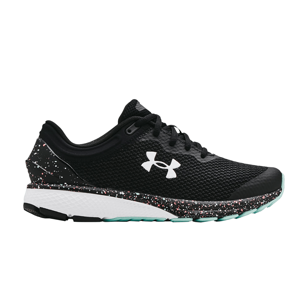 Pre-owned Under Armour Wmns Charged Escape 3 'big Logo - Paint Splatter' In Black