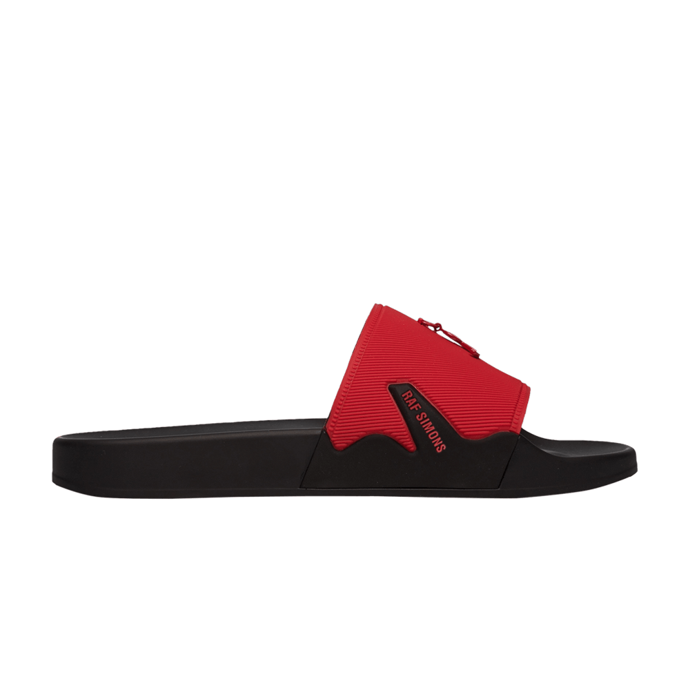 Buy Raf Simons Astra Slide 'Black Red' - HR810002S 0003 | GOAT UK