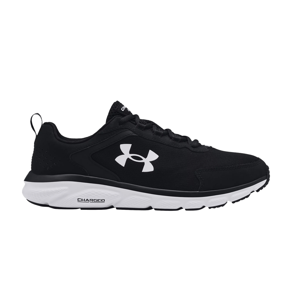 Pre-owned Under Armour Charged Assert 9 4e Wide 'black White'