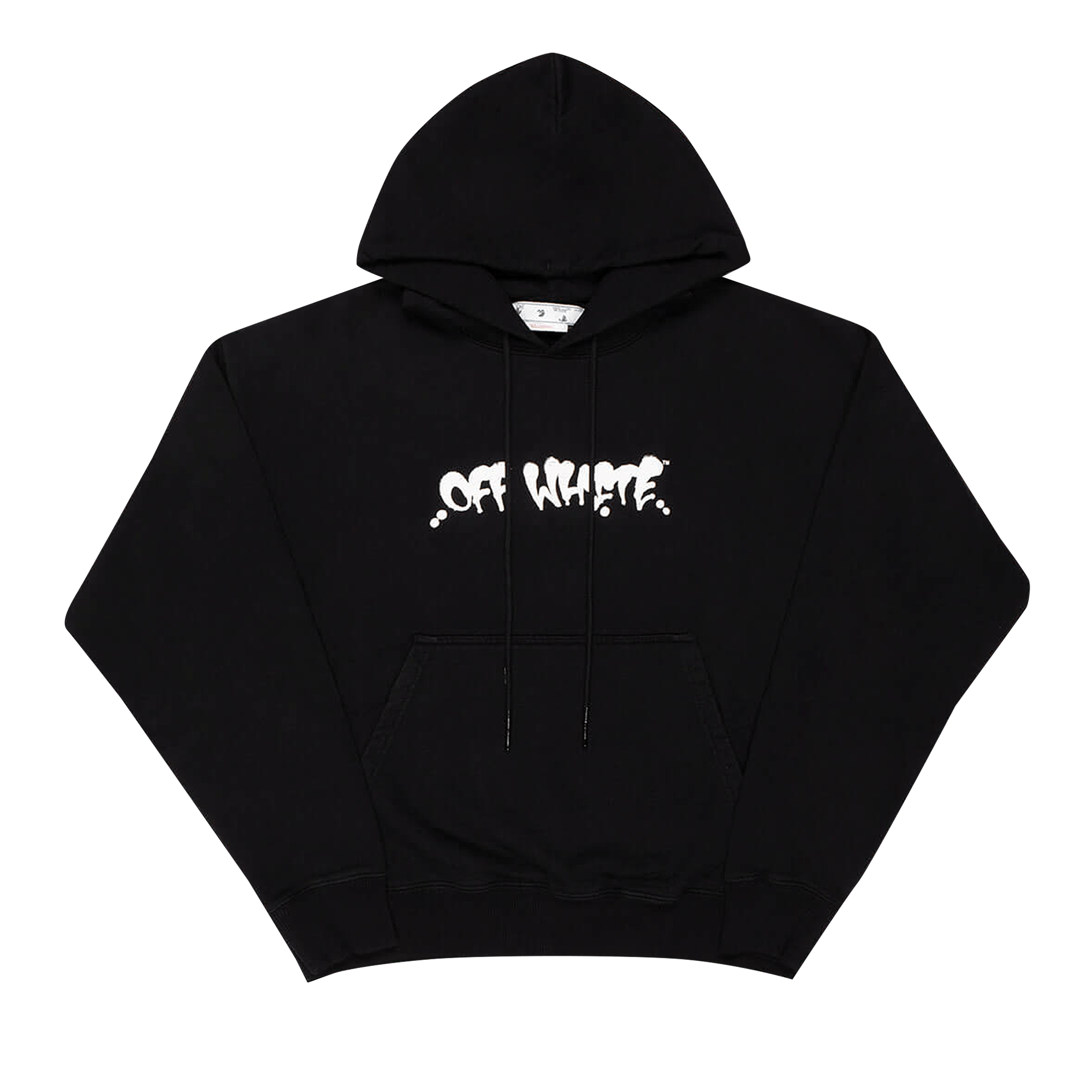 Off-White Neen OW Logo Skate Hoodie 'Black/Orange'