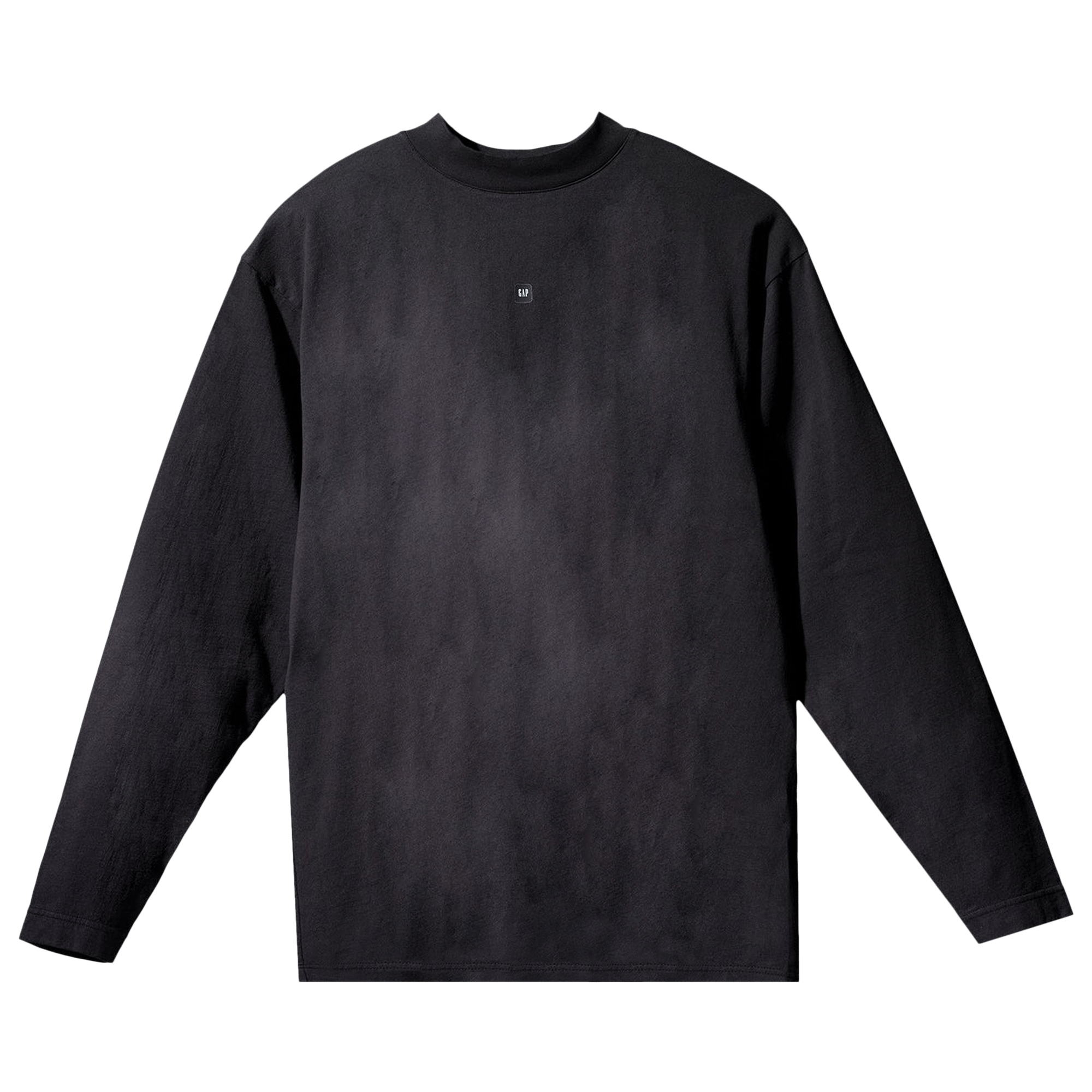 Pre-owned Yeezy Gap Engineered By Balenciaga Logo Long-sleeve Tee 'black'