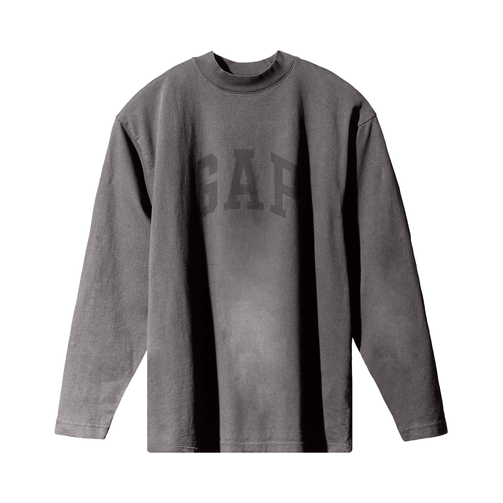 Pre-owned Yeezy Gap Engineered By Balenciaga Dove Long-sleeve Tee 'dark Grey'