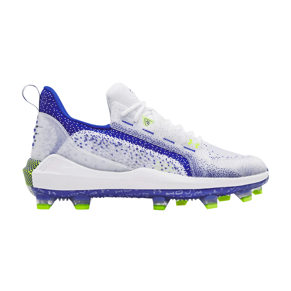 Pre-owned Under Armour Harper 6 Elite Tpu 'white Team Royal'