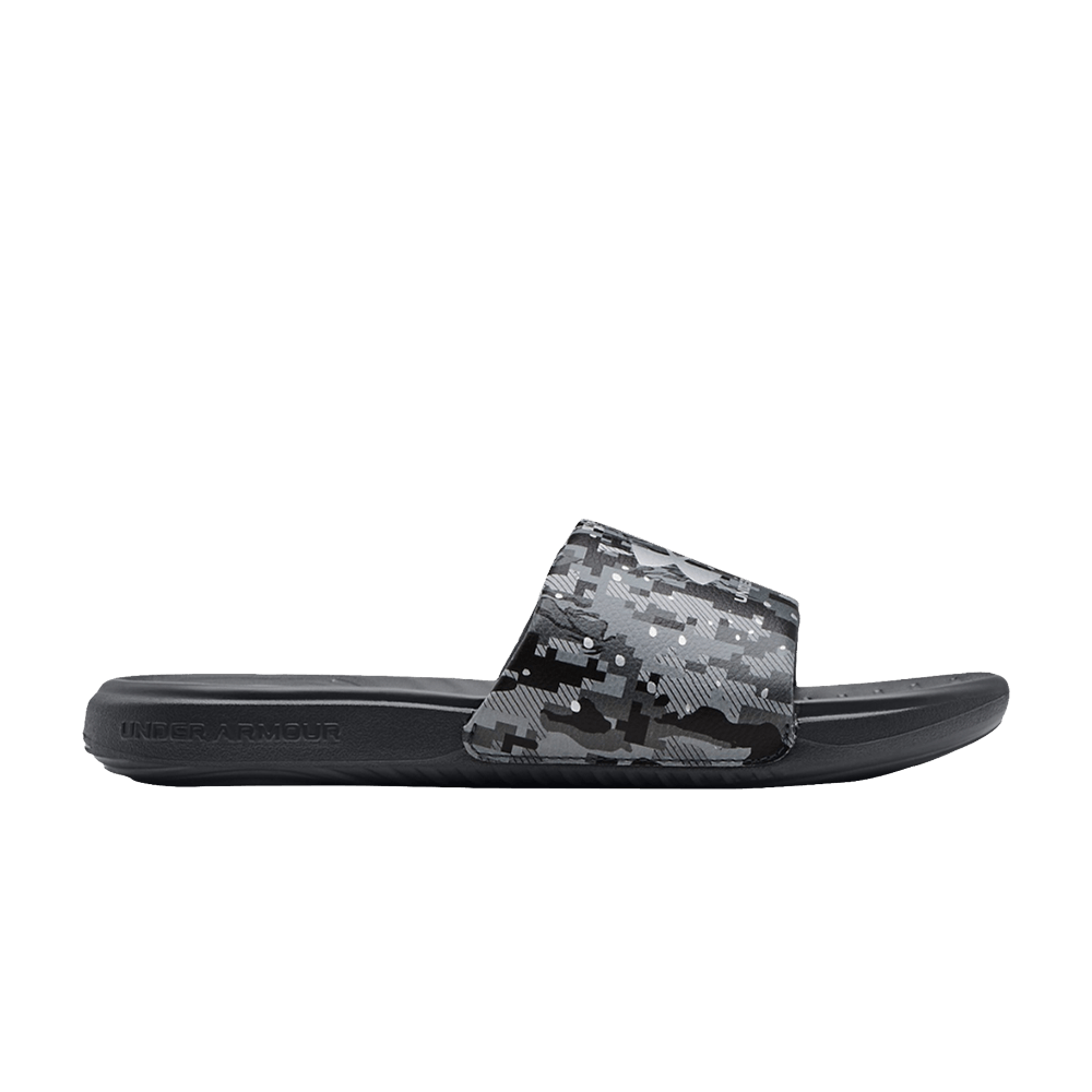 Pre-owned Under Armour Ansa Graphic Slide 'pitch Grey Camo'