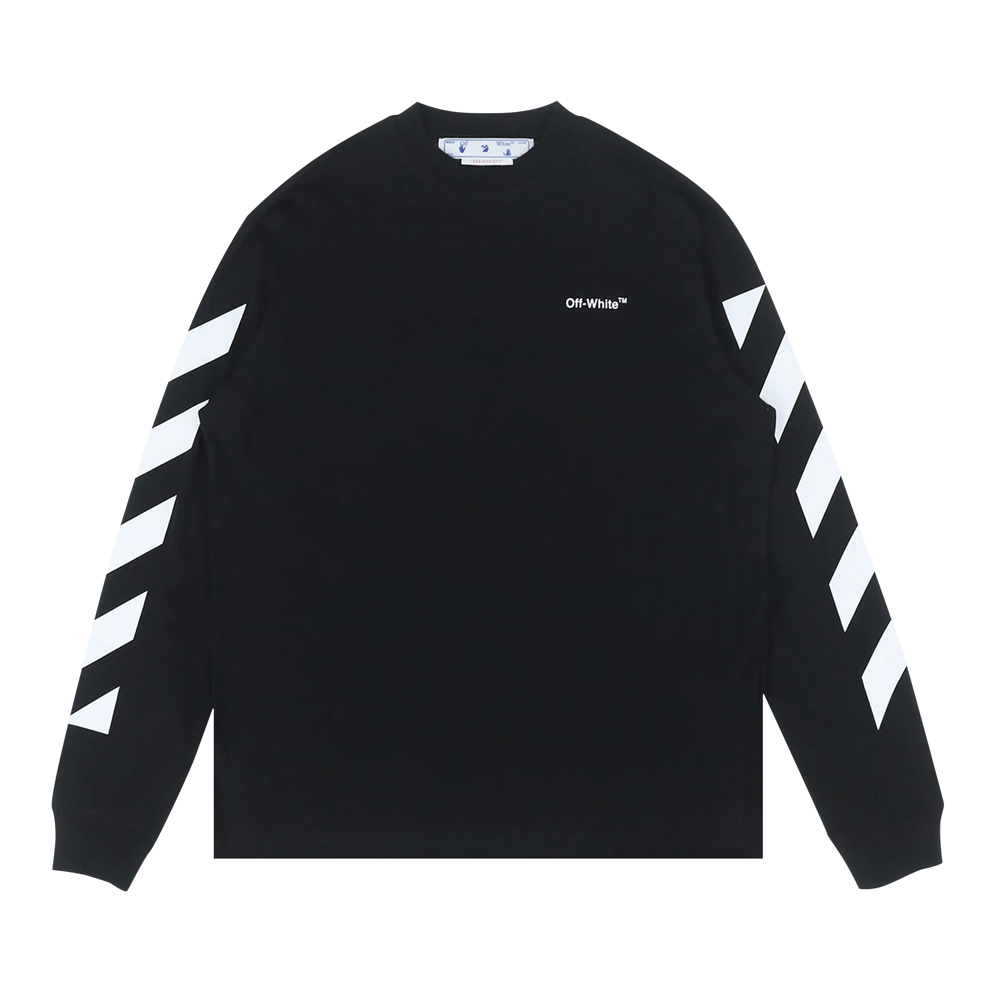 Off-White Diag Helvetica Skate Long-Sleeve Tee 'Black/White'