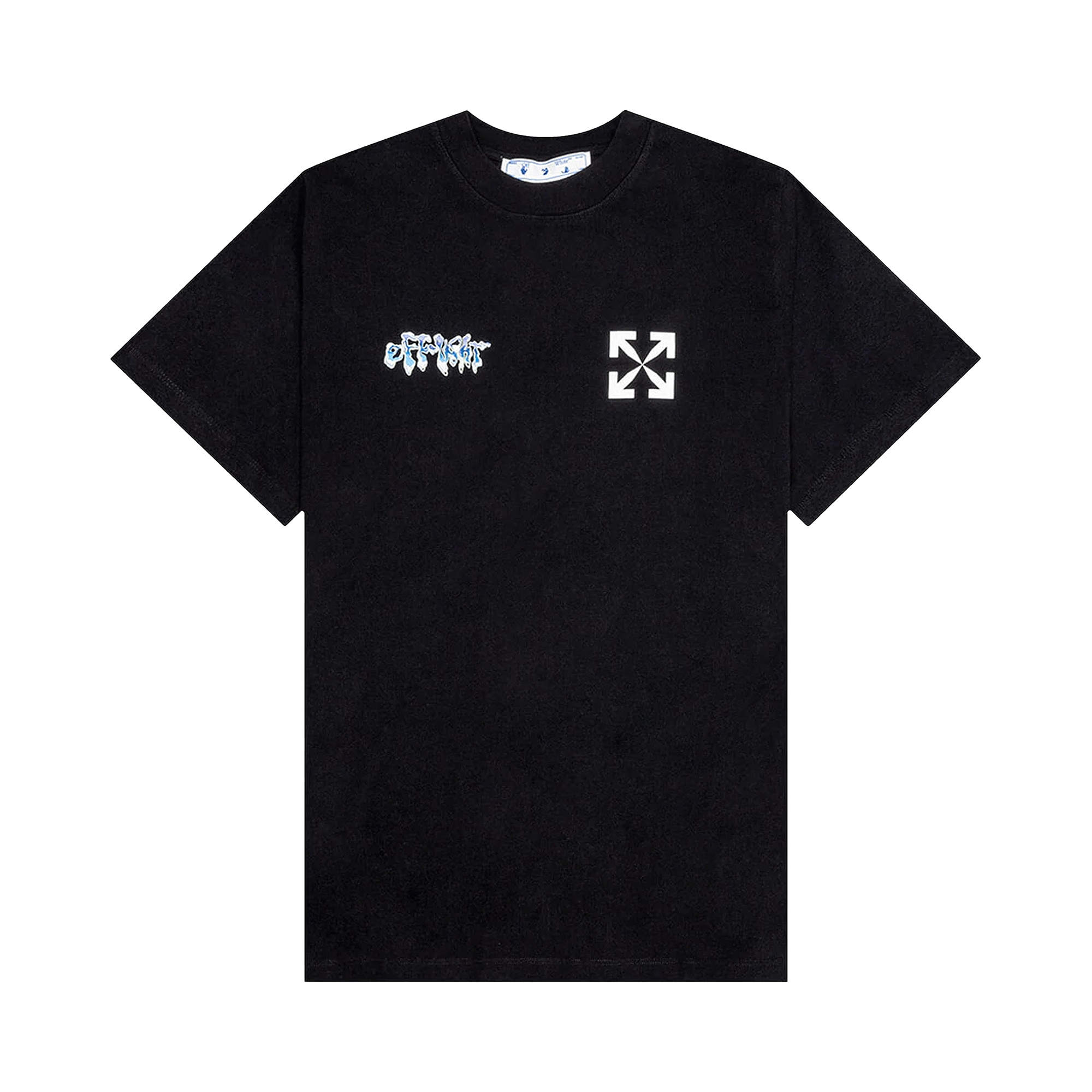 Off-White 90's Liquid Slim Short-Sleeve Tee 'Black/White'
