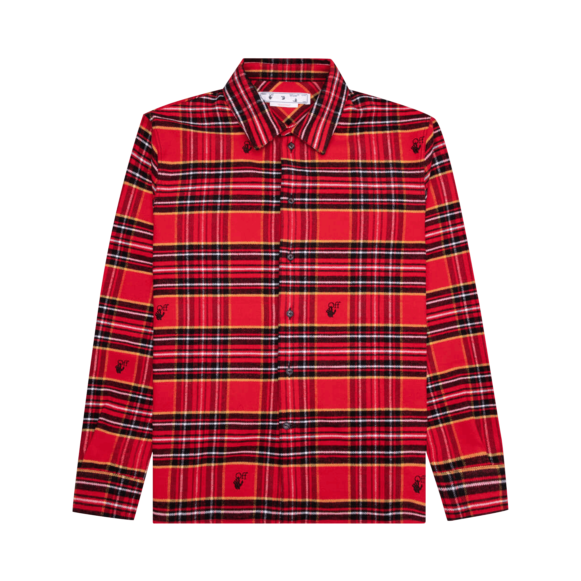 Off-White Flannel Skate Shirt 'Red/Black'