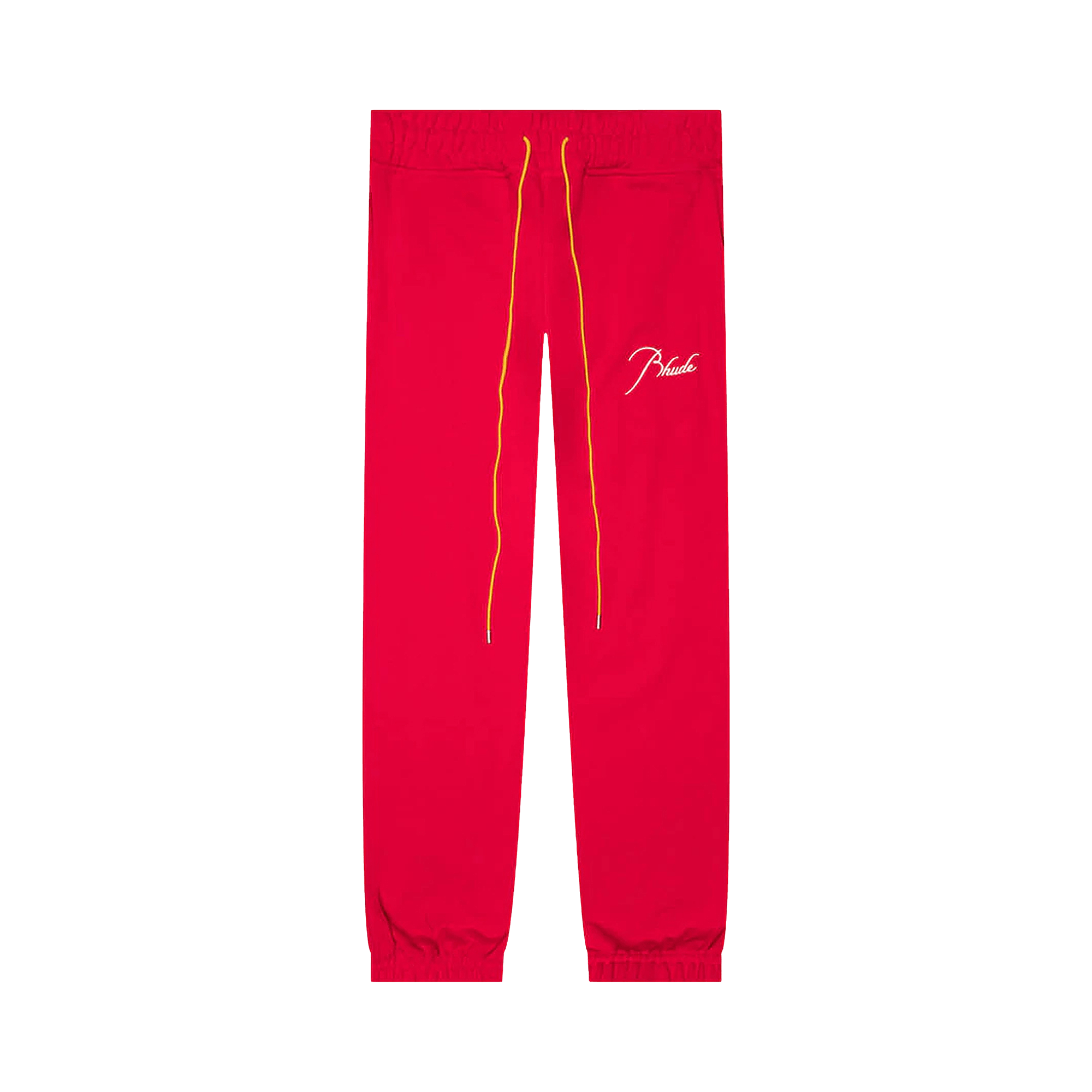 Pre-owned Rhude Terry Sweatpant 'cherry Red'