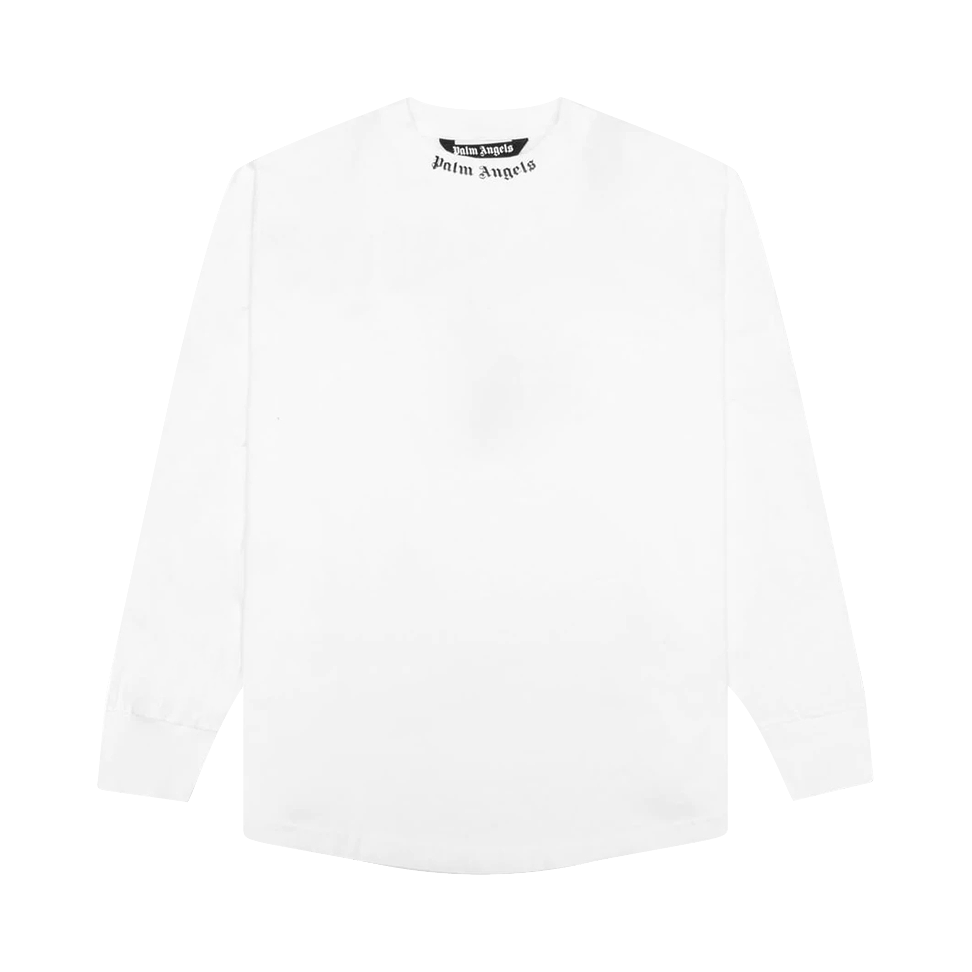 Palm Angels Double Logo Over Long-Sleeve Tee 'White/Fuchsia'