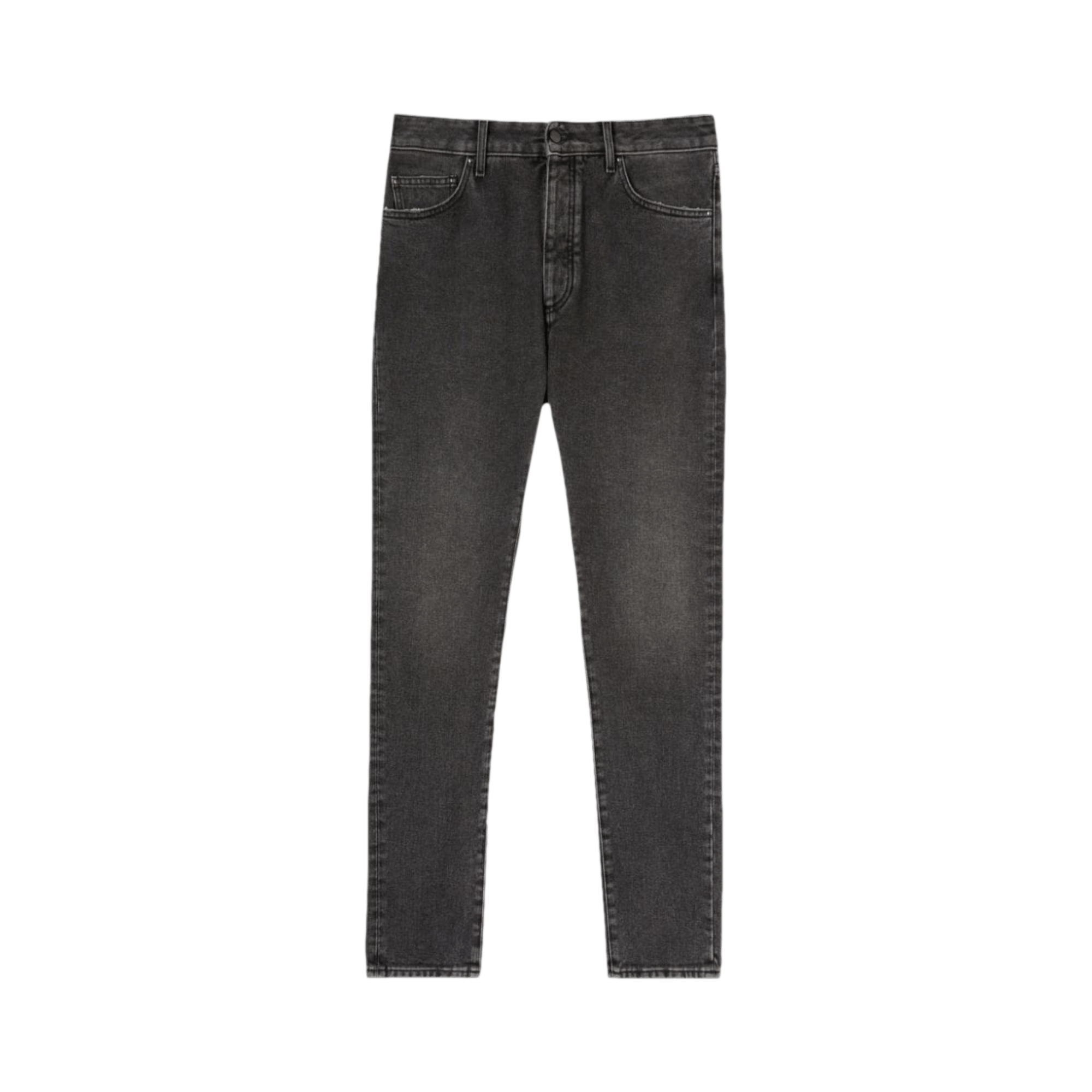 Palm Angels Back Logo 5 Pocket Denim 'Black/White'