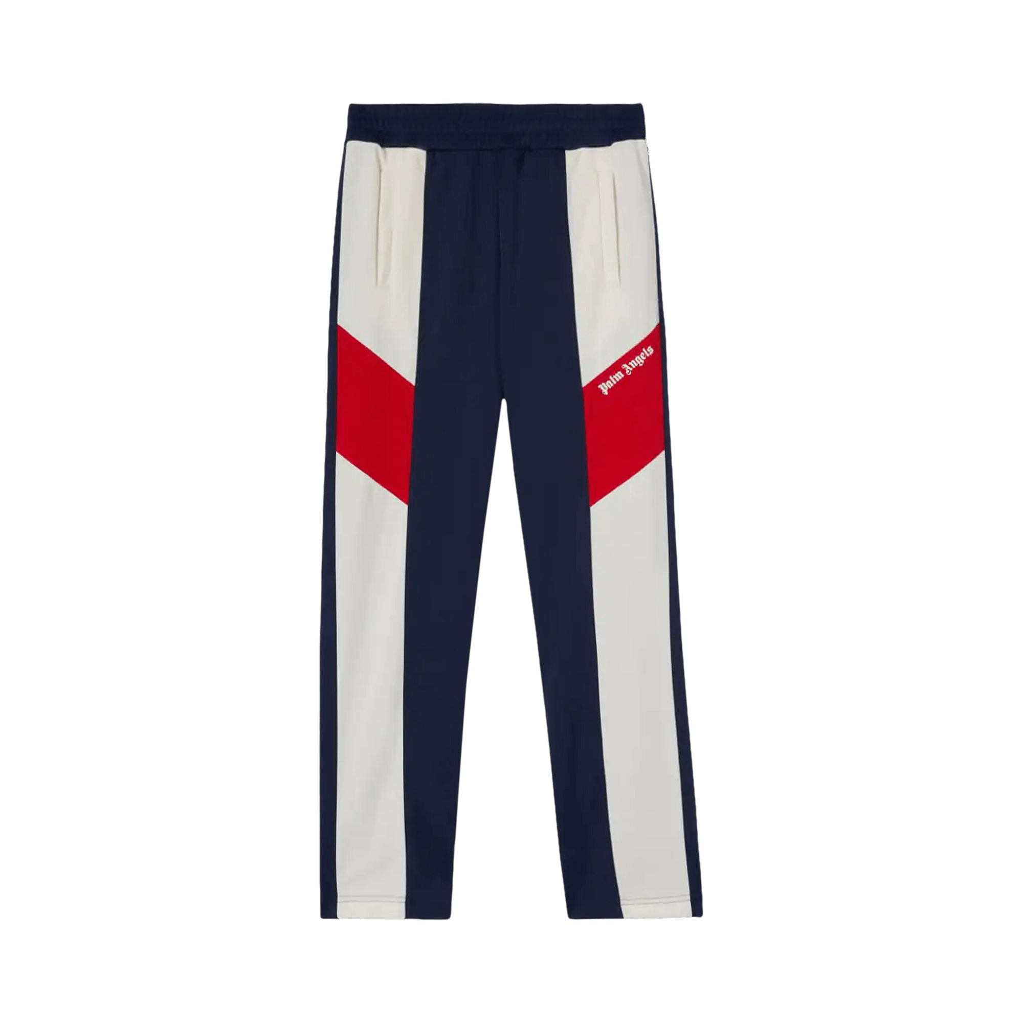 Palm Angels V Colorblock Track Pants 'Navy Blue/White'