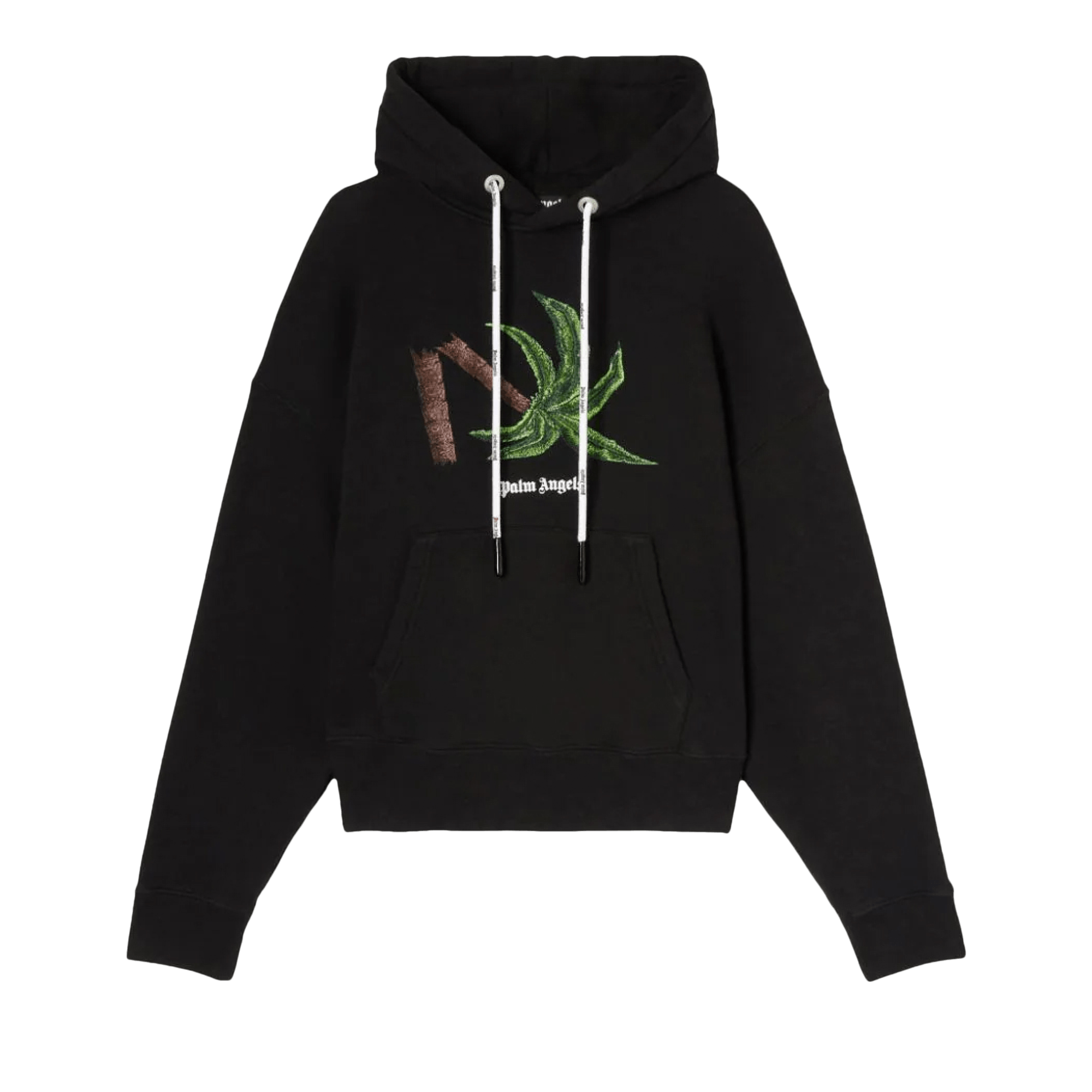 Palm Angels Broken Palm Hoodie 'Black/Green'