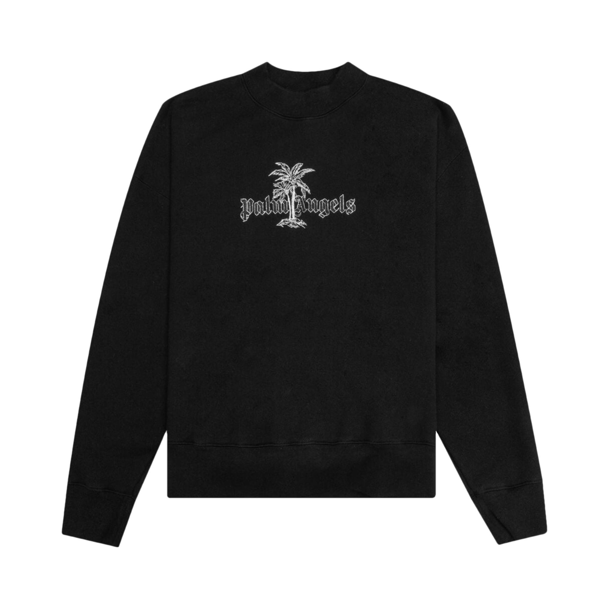 Palm Angels Sunset Palms Crewneck 'Black/White'