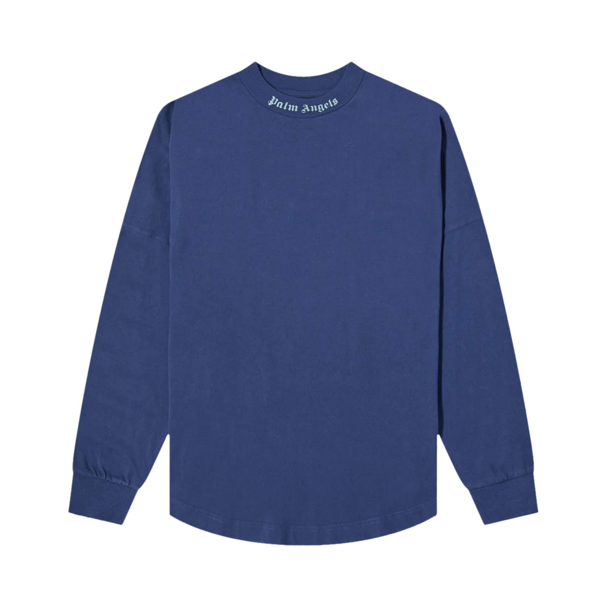 Palm Angels Classic Logo Over Long-Sleeve Tee 'Blue Iridescent'